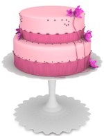 Pink cake Quince cakes
