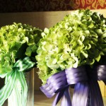 Decoraciones de Quince años con hortensias