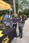 Spin and Win at the El Clasificado booth