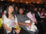 Waiting for fashion show to start