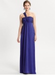 Banana Republic Monogram silk one-shoulder dress $225.00