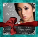 Modern Quinceanera Photo Invitation