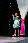 Itzel and Pelon walk the runway.