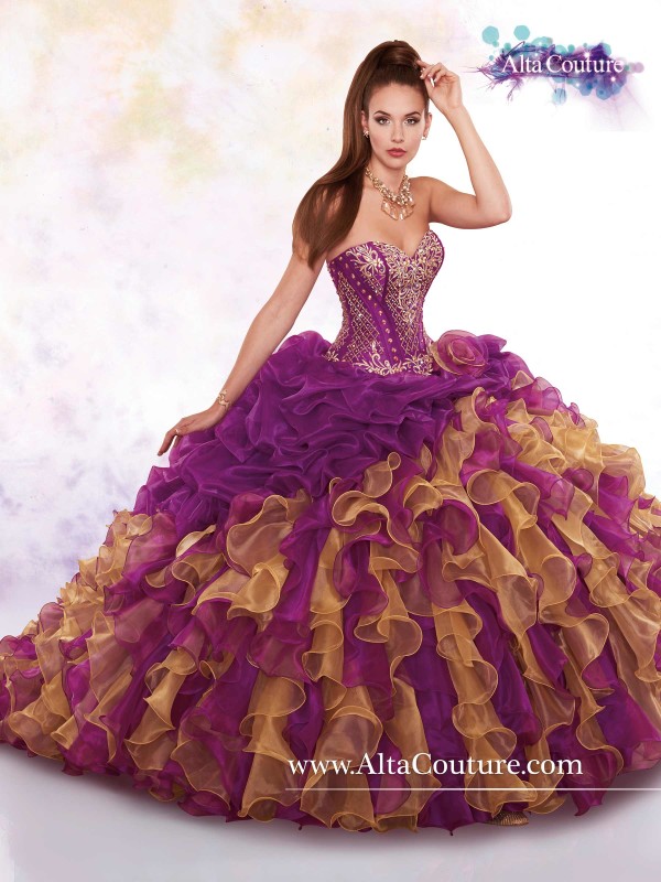 purple quinceañera dress