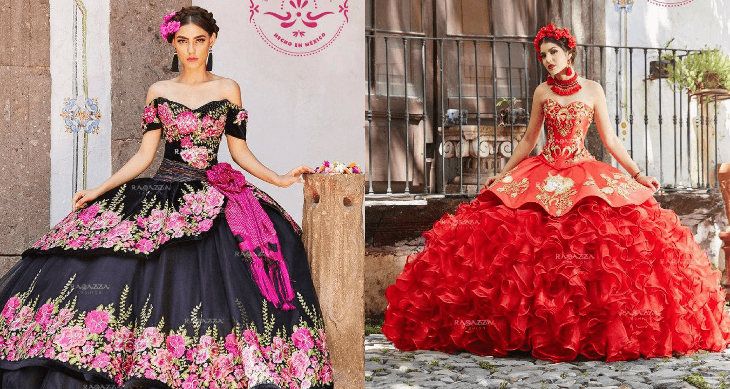 mexican themed dama dresses