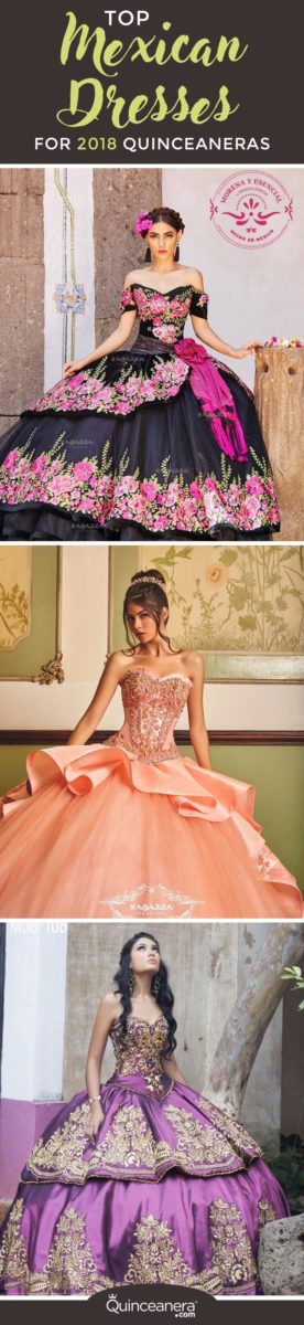 mexican themed quince dresses