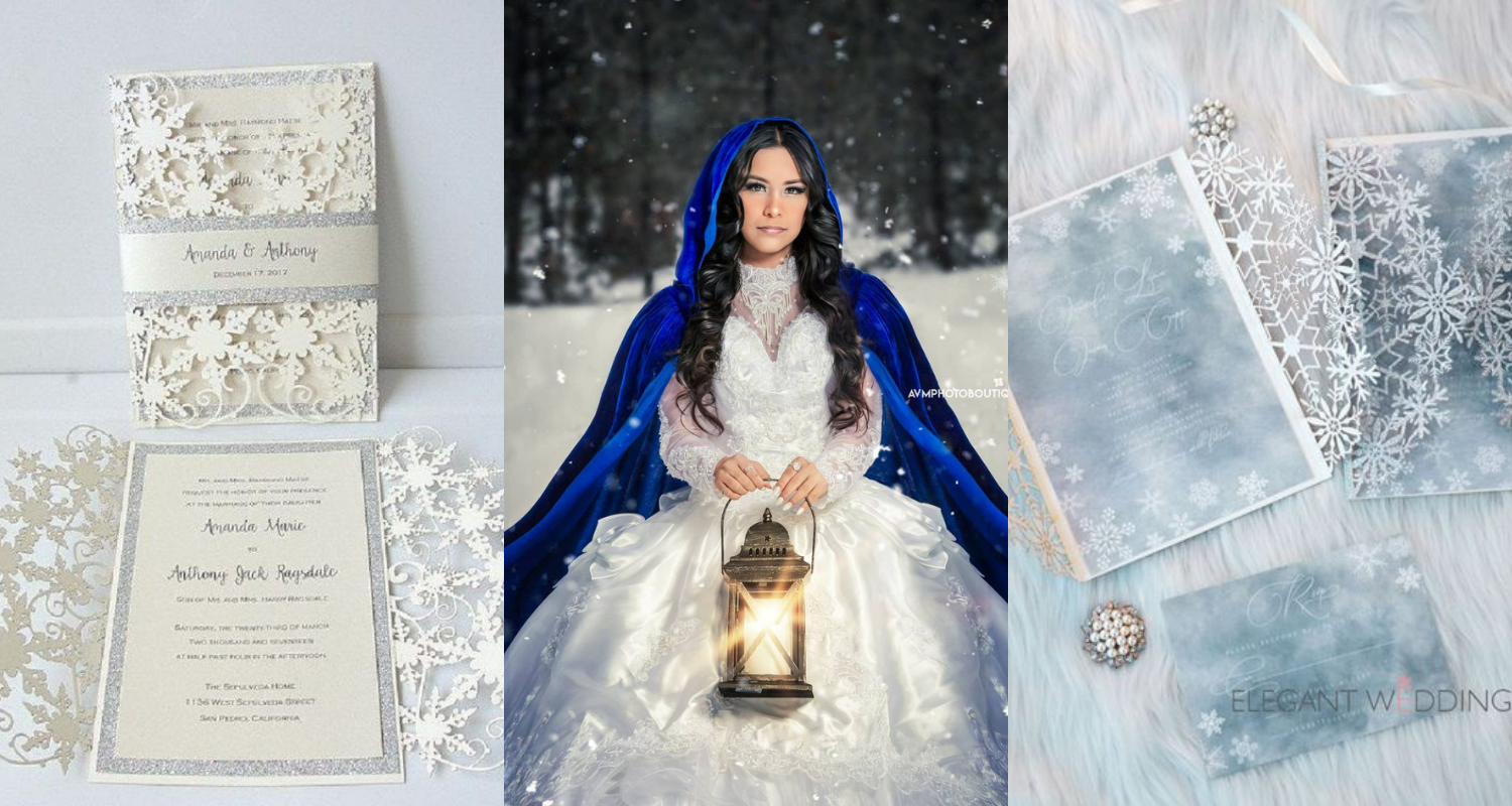 10 Awesome Winter Wonderland Invitations Quinceanera